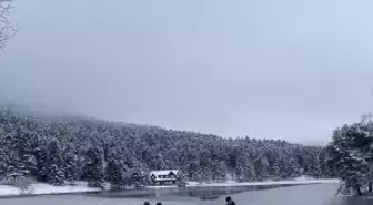 Gölcük Tabiat Parkı'nda kış manzaraları