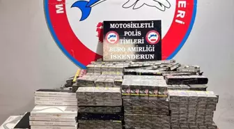 İskenderun'da 4 bin 300 paket gümrük kaçağı sigara ele geçirildi