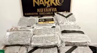 Kütahya'da 42 kilo 582 gram esrar ele geçirildi