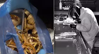Kuyumcuya girip 6 kilo altın çalan hırsızdan şaşkına çeviren ifade
