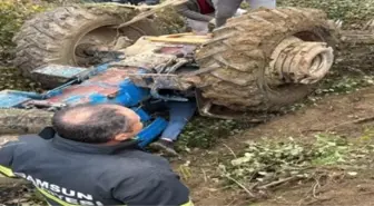 Mersin'de traktör uçuruma yuvarlandı: 2 ölü