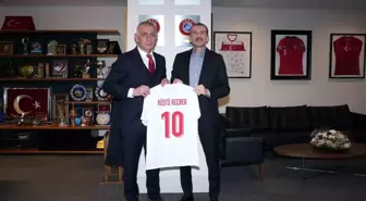 Rüştü Reçber, TFF Başkanı Hacıosmanoğlu ile görüştü