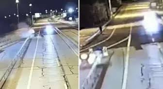 Ters yöne giren araç dehşet saçtı