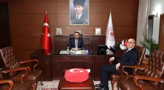 Vali Hacıbektaşoğlu, TTK Genel Müdürü Kiraz'ı kabul etti