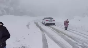Ayvacık'ta karla mücadele çalışmaları sürüyor