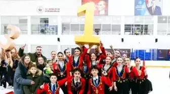 Kocaeli takımları, senkronize buz pateninde kürsüyü kaptırmadı