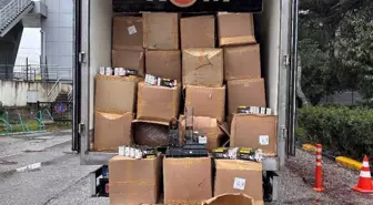 Sakarya'da ahırda 2 tondan fazla kaçak tütün ele geçirildi