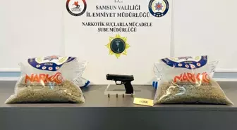 Samsun'da uyuşturucu ve ruhsatsız silah ele geçirildi
