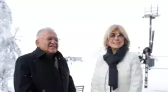 Tansu Çiller, tatil için Erciyes'te