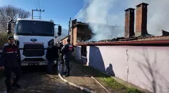 Aydın'da çıkan yangında bir ev zarar gördü