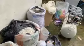 Edirne'de evini uyuşturucu imalathanesine çevirmiş: Operasyonda 117 kilo uyuşturucu ele geçirildi