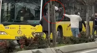İETT şoförü otobüsü yolda bırakıp camdan atlayarak kavgaya karıştı