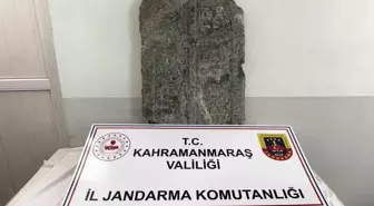 Kahramanmaraş'ta Bizans dönemine ait mezar taşı ele geçirildi: 3 gözaltı