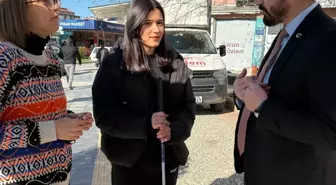 Muğla'da AK Parti tarafından görme engelliler için 'Empati Parkuru' kuruldu