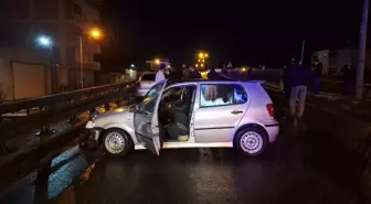 Samsun'da iki otomobil çarpıştı, 3 kişi yaralandı