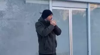 Erzurum'da kar, yerini soğuk havaya bıraktı