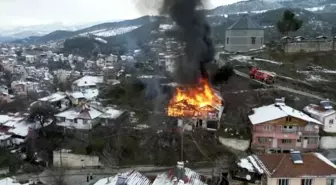 Tokat'ta sobadan çıkan kıvılcım evi kül etti
