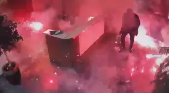 Zeytinburnu'nda kargo paketinin patlamasının güvenlik kamerası ortaya çıktı