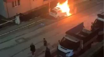 Bursa'da otomobiller alev topuna döndü