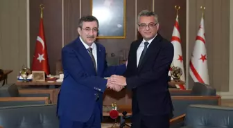 Cumhurbaşkanı Yardımcısı Yılmaz, KKTC Cumhurbaşkanı Erhürman ile görüştü
