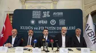 İstanbul'da 'Kudüs ve Filistin Dersleri' kitabının tanıtımı yapıldı