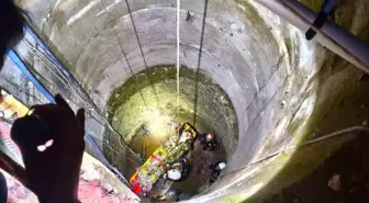 Metrelerce derinlikteki kuyuya düşen genç operasyonla kurtarıldı