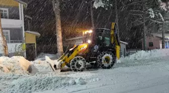 Tokat'ın Başçiftlik ilçesinde kar yağışı etkili oluyor