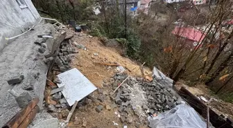 Zonguldak'ta heyelan nedeniyle bir ev için geçici tahliye kararı verildi