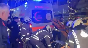 Bakırköy'de ahşap merdiveni çöken marketin çalışanı yaralandı