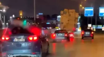 Bursa'da tehlikeli taşımacılık kamerada