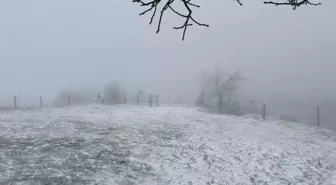 Çanakkale'nin yüksek kesimlerinde kar etkili oldu
