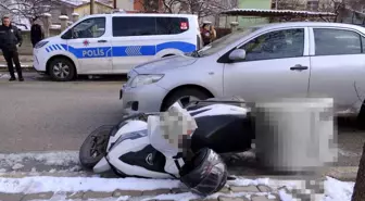 Karaman'da otomobille motokurye çarpıştı: 1 yaralı