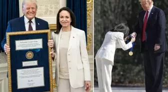 Machado'nun Nobel Ödülü'nü Trump'a vermesi alay konusu oldu: Elleri kelepçeli Maduro bu kadar aşağılanmadı