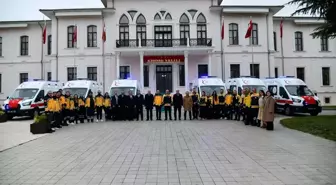 Tekirdağ'a 6 ambulans teslim edildi