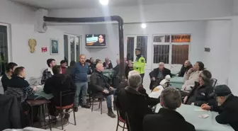 Alaçam'da jandarma trafik ekiplerinden sürücülere eğitim