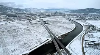 Çorum'da kar yağışı etkili oldu