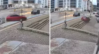 Direksiyon dersinde fren yerine gaza basınca olanlar oldu! İşte o anlar