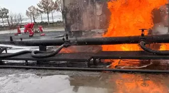 Diyarbakır'da ham petrol havuzunda yangın