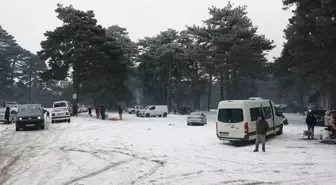 Edremit Körfezi'nde yaşayanlar, karın tadını Kazdağları'nda çıkardı