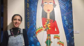 Faslı sanatçı Jamila Kır'ın 'Uçuş 620' sergisi Eskişehir'de açıldı