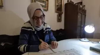 Gazete haberinden etkilenerek başladığı tezhip sanatını geleceğe taşımak için çalışıyor