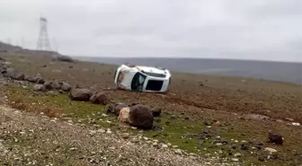 Gercüş'te araç takla attı, sürücü yara almadan kurtuldu