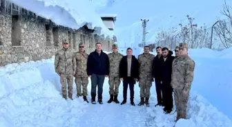 Kaymakam Arıkan'dan Başbağlar Karakolu'na ziyaret