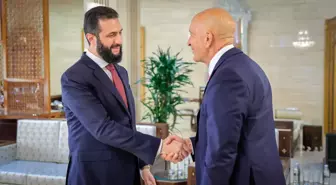 Suriye Cumhurbaşkanı Şara, ABD'nin Suriye Özel Temsilcisi Barrack'la görüştü