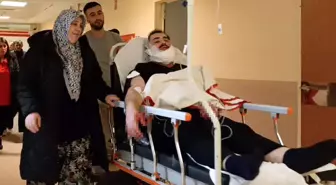 Tartıştığı kuzenini falçata ile yüzünden yaraladı