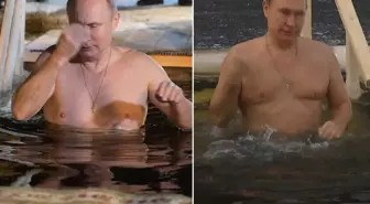 73 yaşındaki Putin yine bildiğiniz gibi! Buzlu suya dalış yaptı