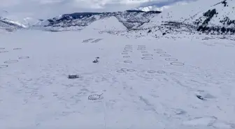 Adıyaman'daki Çat Barajı tamamen dondu