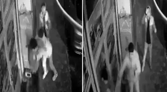 Arkadaşlarıyla şakalaşırken çarptığı camın kırılması ile iş yerinin içine düştü