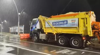 Arnavutköy Belediyesinden karla mücadelede etkin çalışma