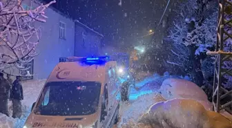 Bitlis'te yolu kardan kapanan köyde rahatsızlanan kadın, ekiplerce hastaneye ulaştırıldı